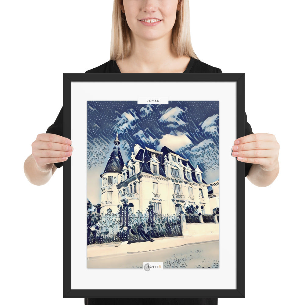 Illustration artistique de l'architecture balnéaire de la Belle Époque à Royan.