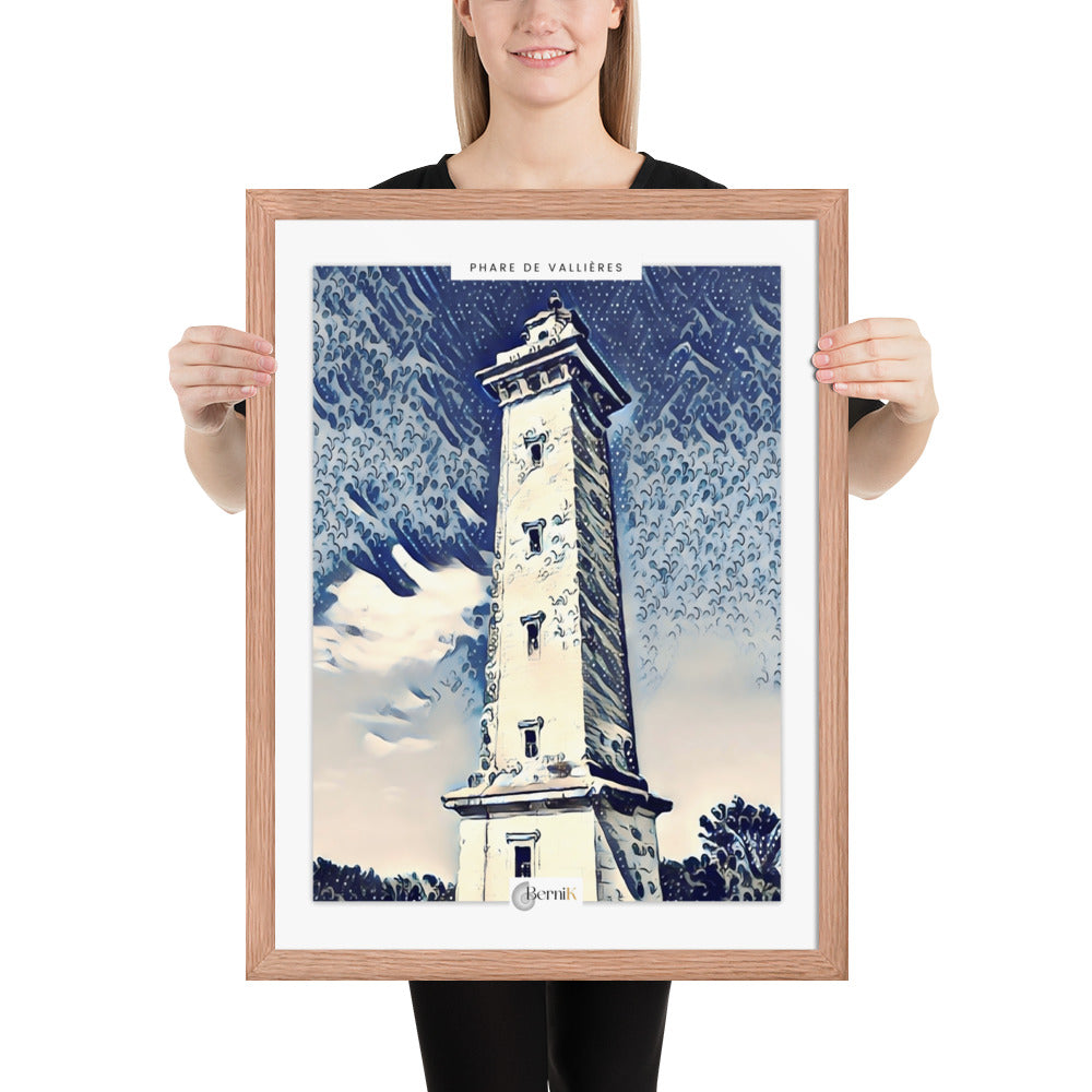 Affiche japonaise du phare de la côte charentaise