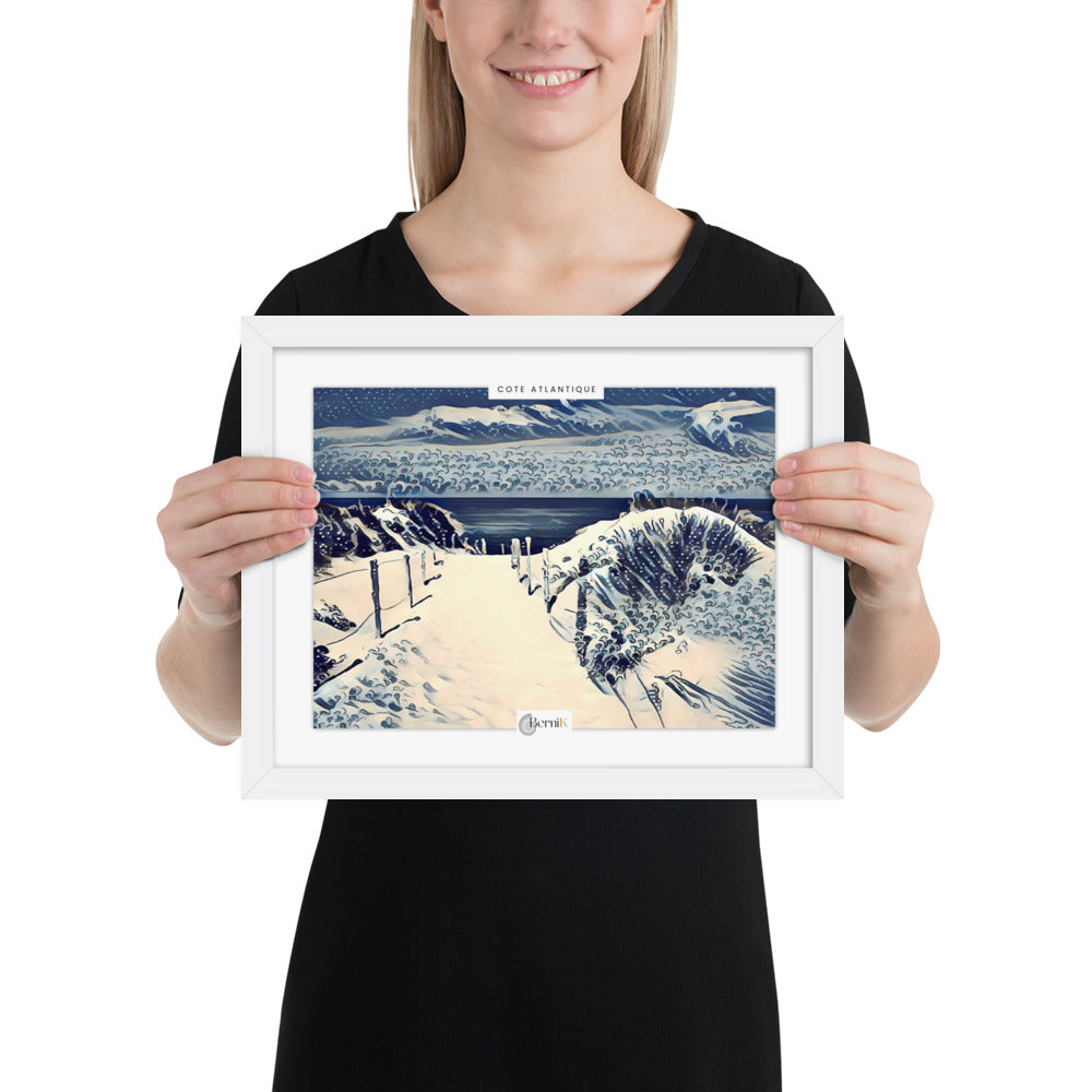 Paysage naturel des dunes et de l'océan Atlantique