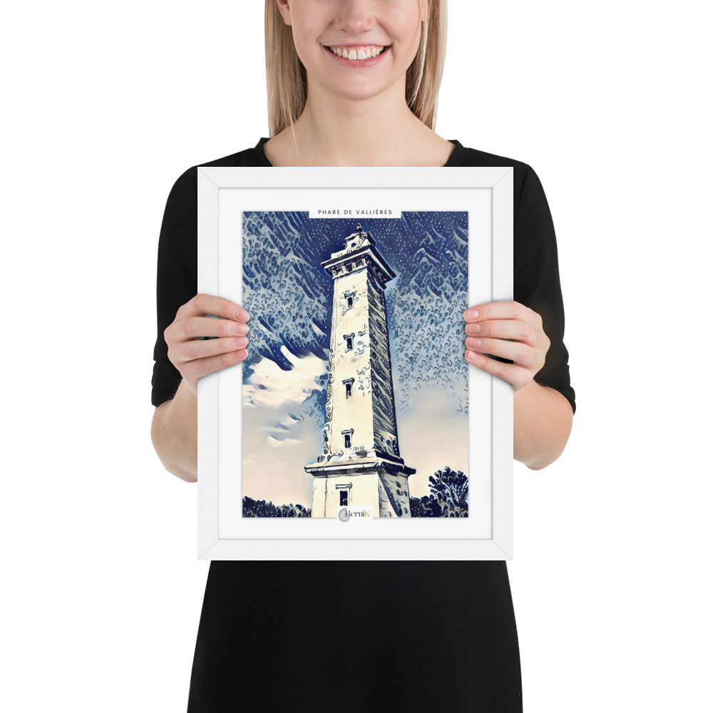 Paysage côtier avec le phare de Vallières