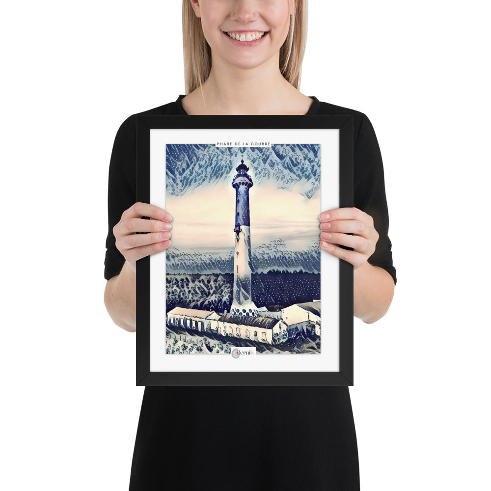 Vue rapprochée de l’illustration du phare de la Coubre