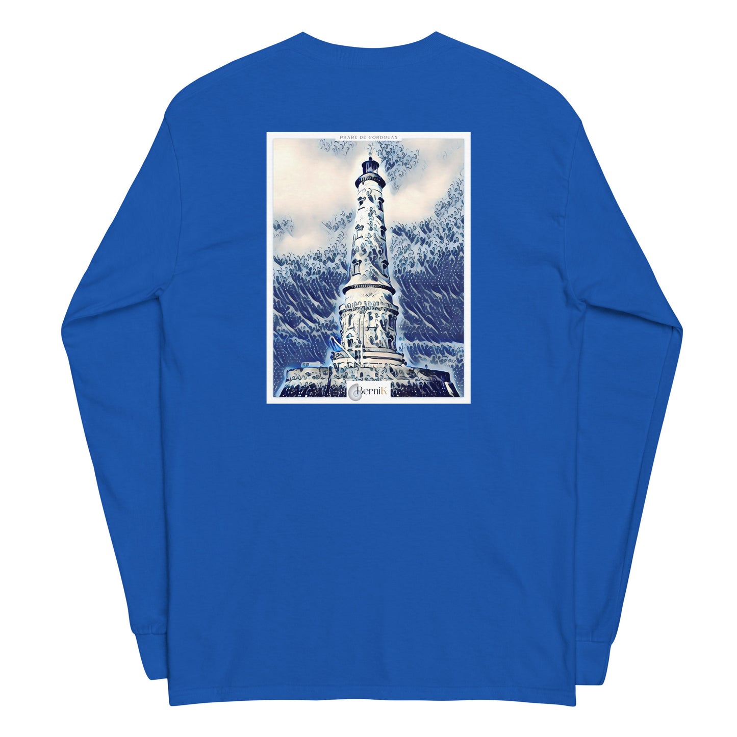 T-shirt en coton de haute qualité, illustrant le Phare de Cordouan et invitant au voyage sur les côtes de l'Atlantique.