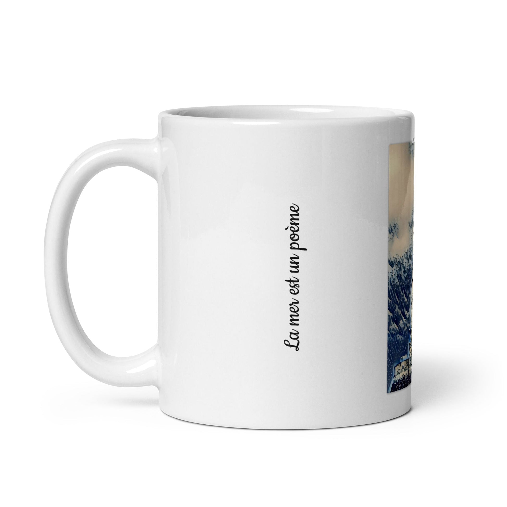 Mug céramique avec design artistique du phare de Cordouan.